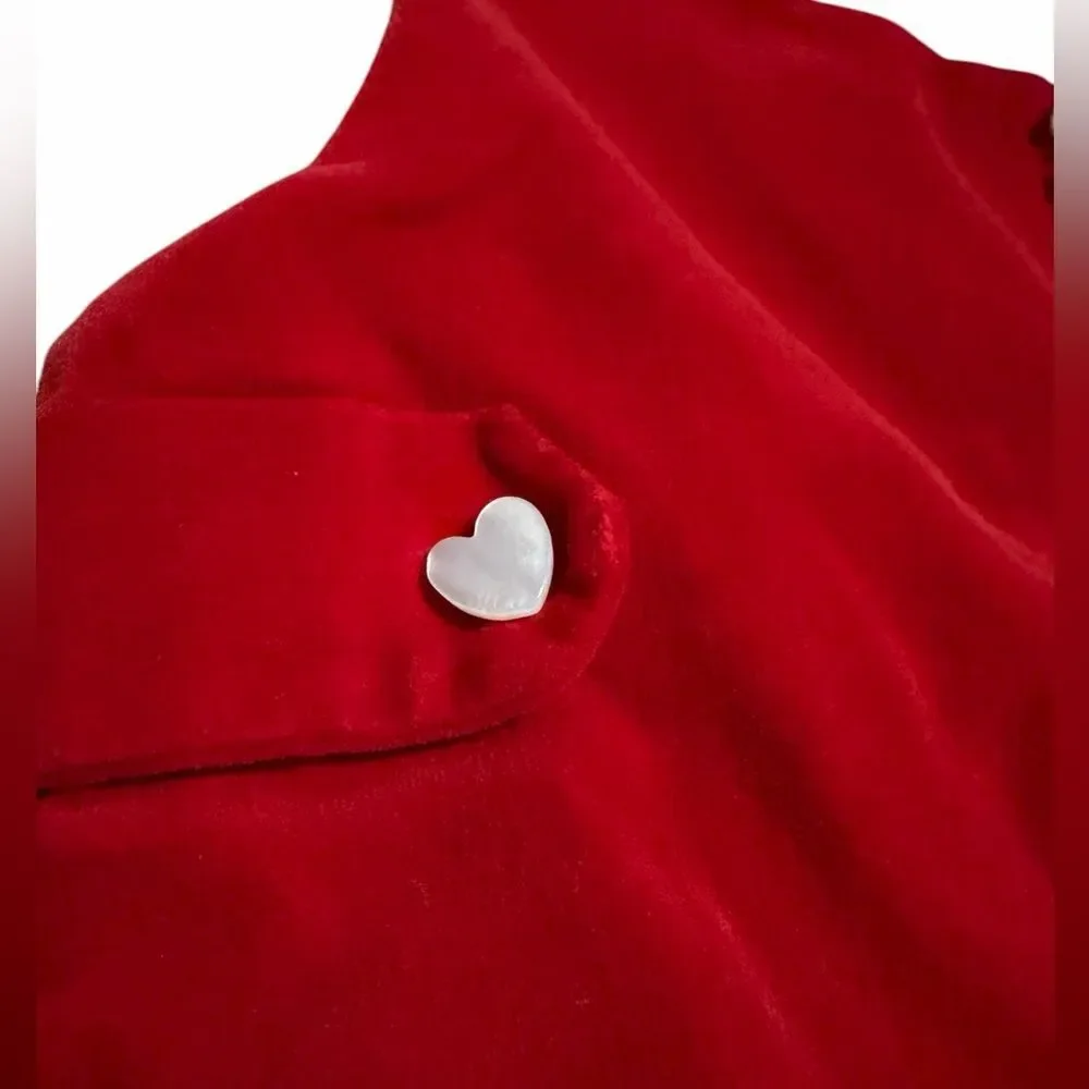 ❤️ Hilippines Little Boys‎ Velvet Valentine Romper – Size 18 Months 🧸